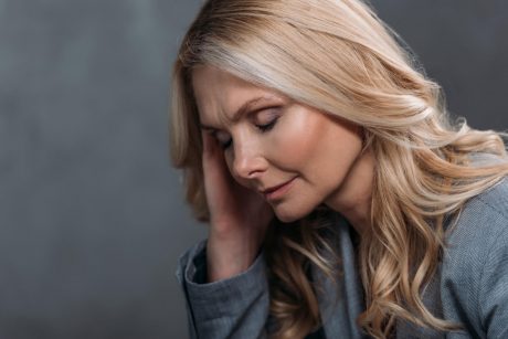 Woman with a headache